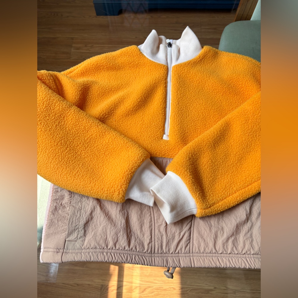 Fabletics Orange and Gray top for Cozy Comfort